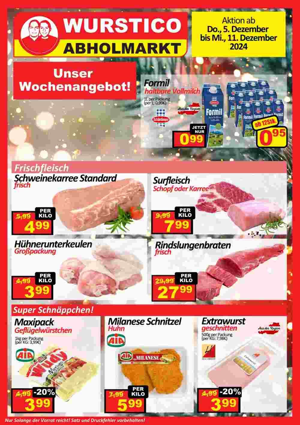 Wurstico Flugblatt (ab 05.12.2024) - Angebote und Prospekt - Seite 1