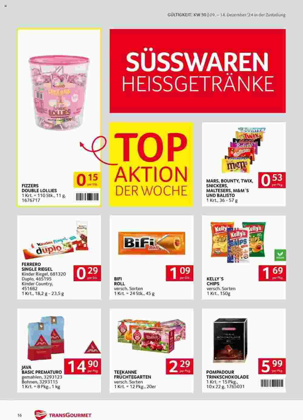 Transgourmet Flugblatt (ab 09.12.2024) - Angebote und Prospekt - Seite 16