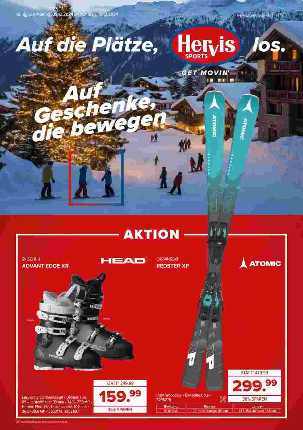 Hervis Flugblatt (ab 09.12.2024) - Angebote und Prospekt - Seite 1