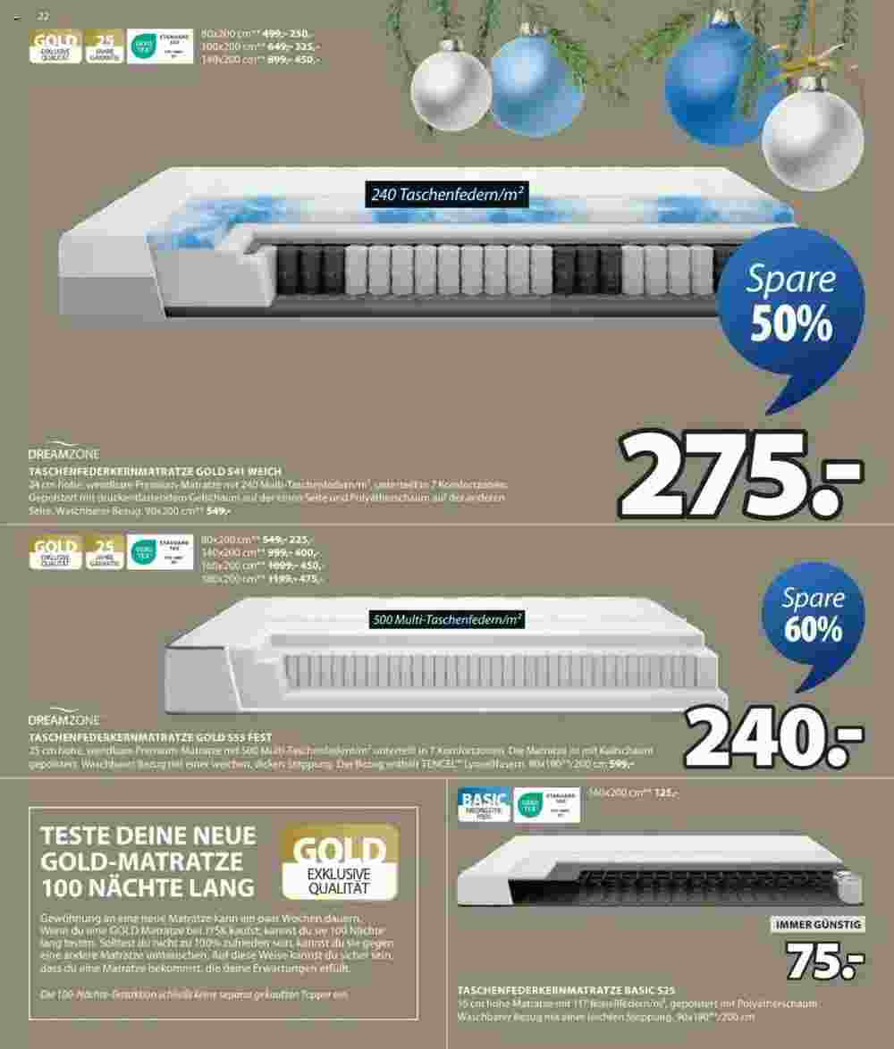 JYSK Flugblatt (ab 11.12.2024) - Angebote und Prospekt - Seite 22