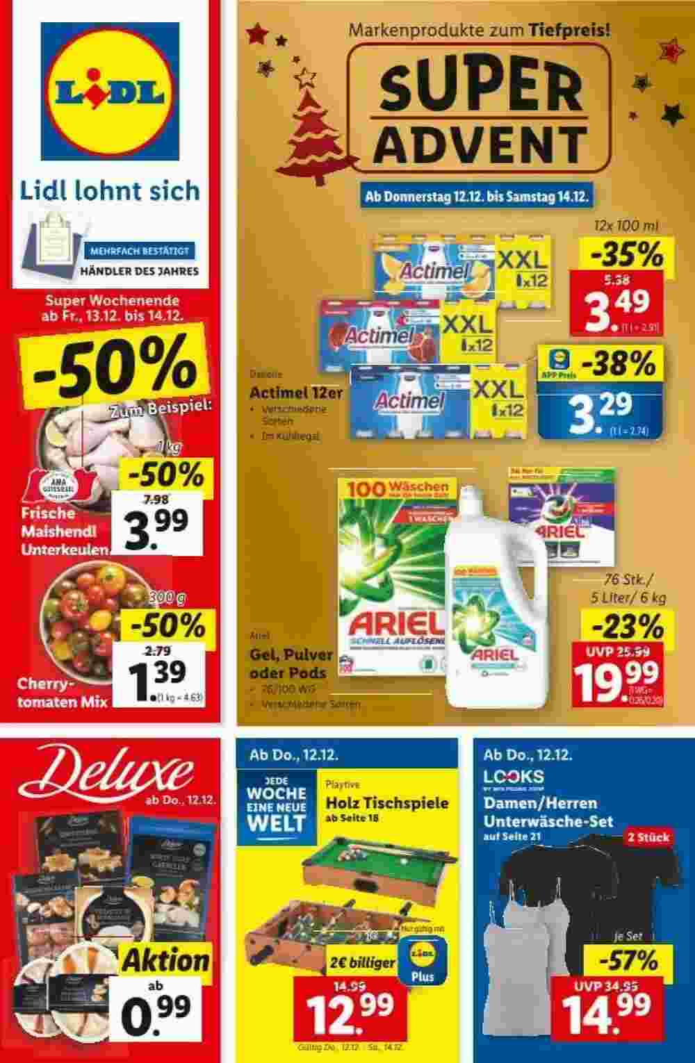 Lidl Flugblatt (ab 12.12.2024) - Angebote und Prospekt - Seite 1