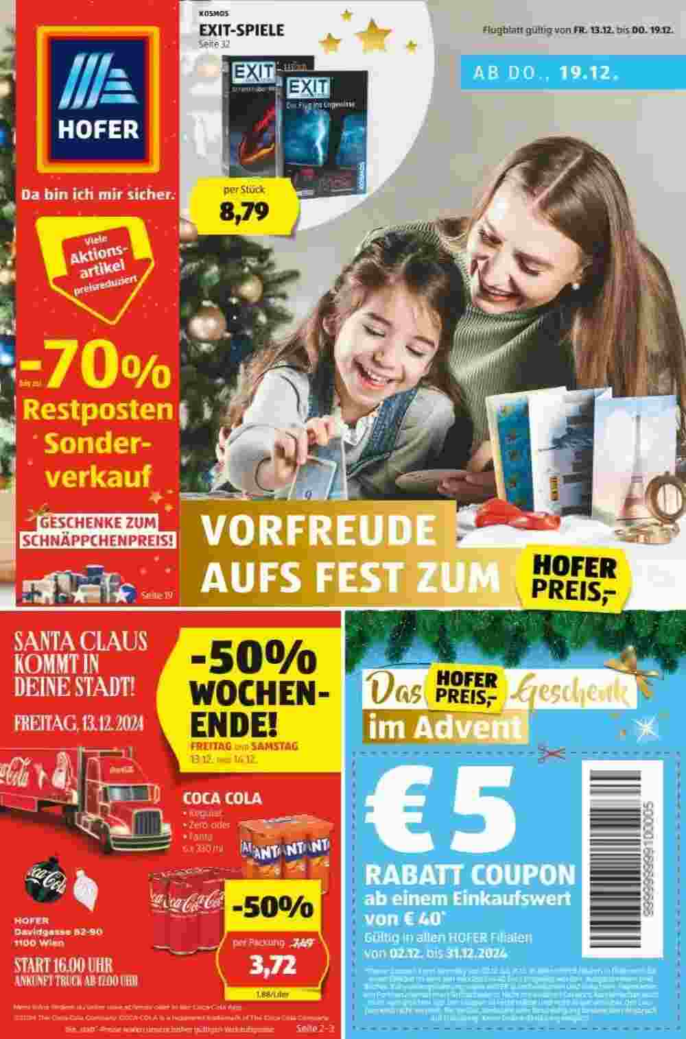 Hofer Flugblatt (ab 13.12.2024) - Angebote und Prospekt - Seite 1