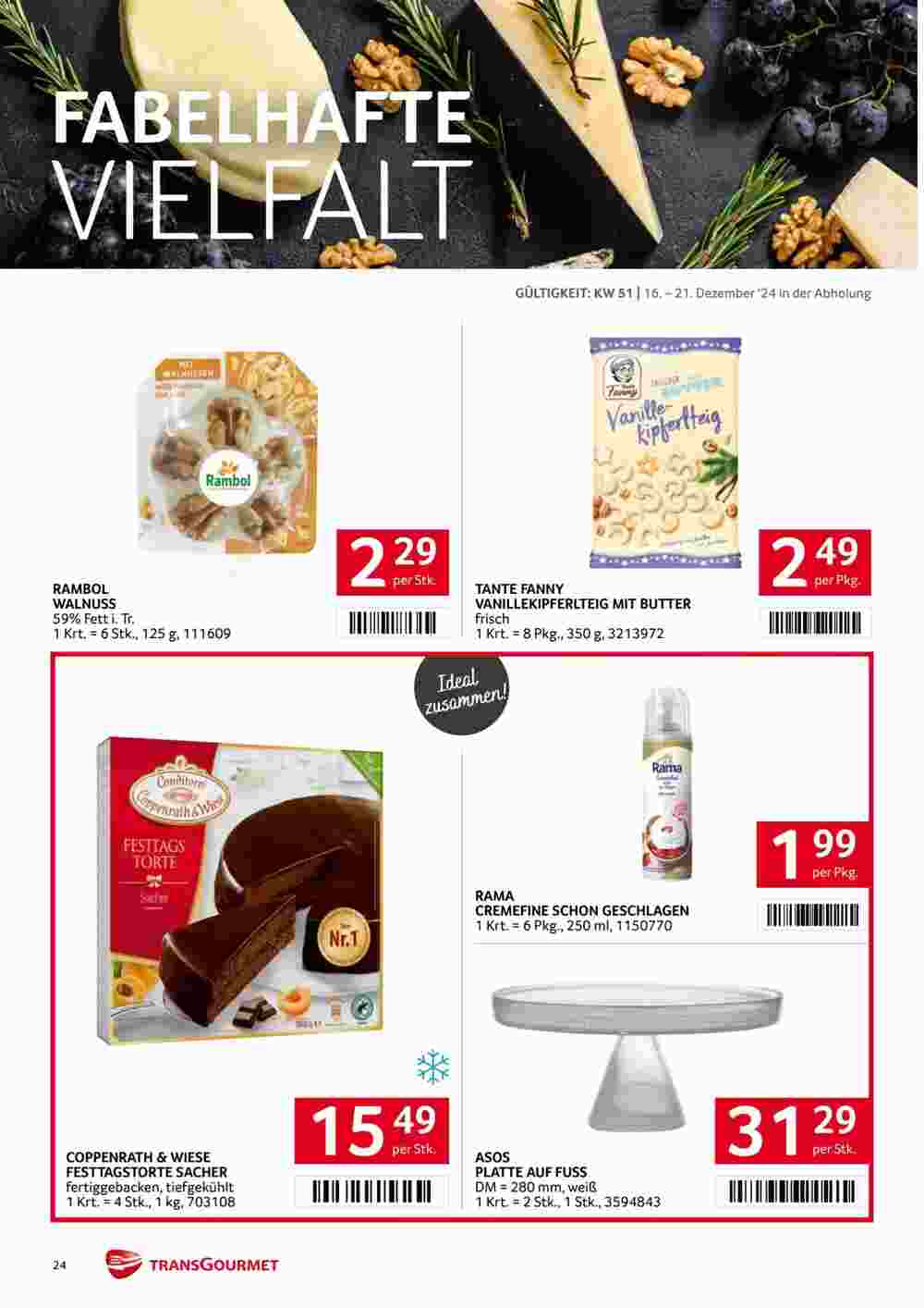 Transgourmet Flugblatt (ab 16.12.2024) - Angebote und Prospekt - Seite 24