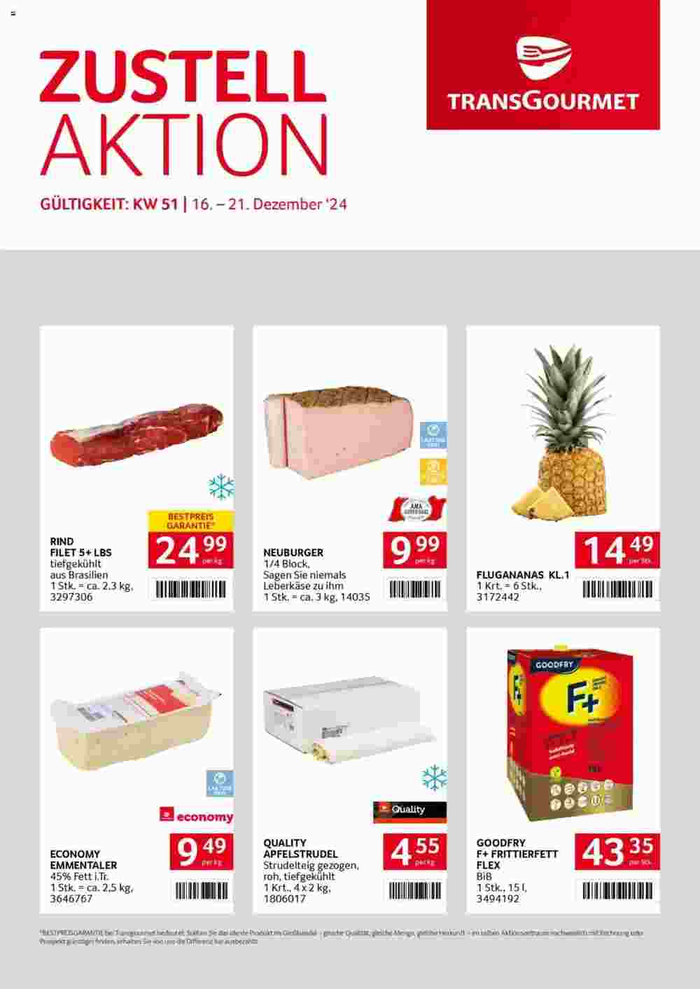 Transgourmet Flugblatt (ab 16.12.2024) - Angebote und Prospekt - Seite 1