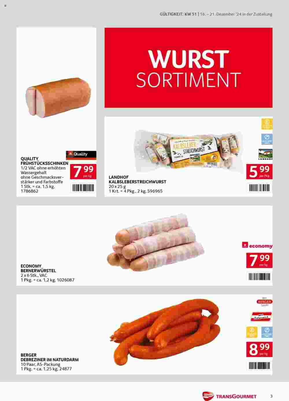 Transgourmet Flugblatt (ab 16.12.2024) - Angebote und Prospekt - Seite 3