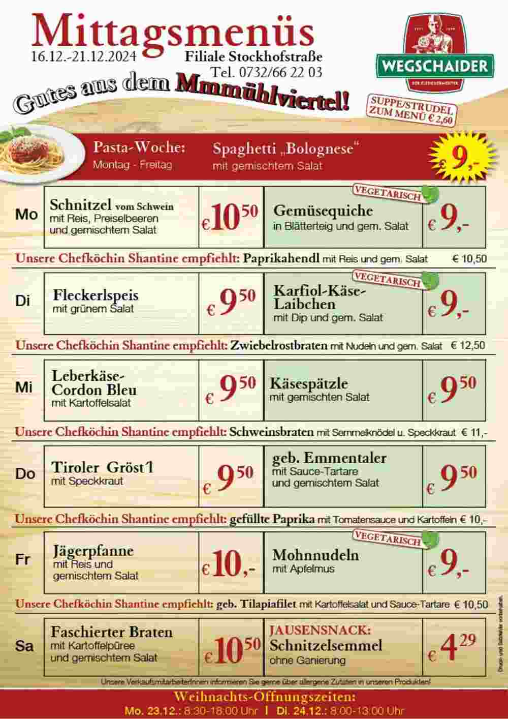 Wegschaider Flugblatt (ab 16.12.2024) - Angebote und Prospekt - Seite 2