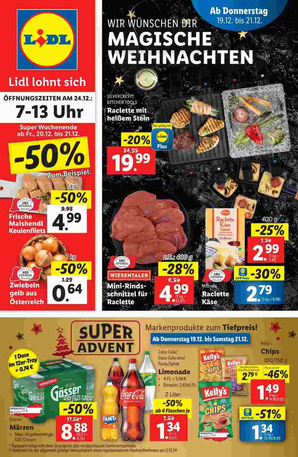 Lidl Flugblatt (ab 19.12.2024) - Angebote und Prospekt - Seite 1