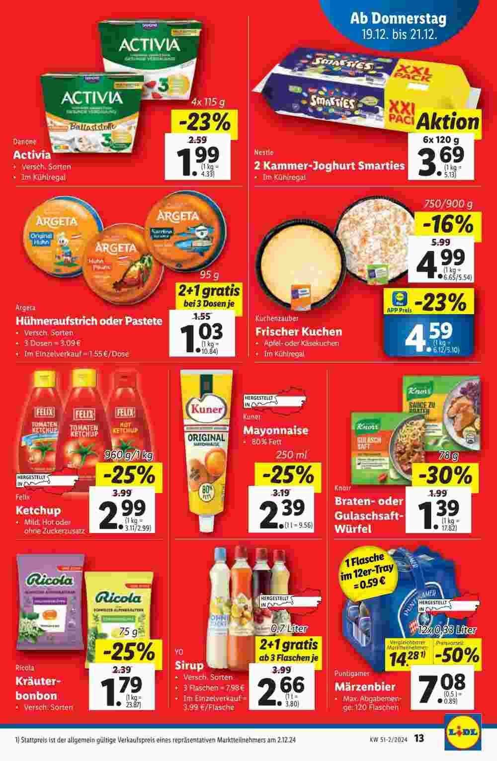 Lidl Flugblatt (ab 19.12.2024) - Angebote und Prospekt - Seite 13