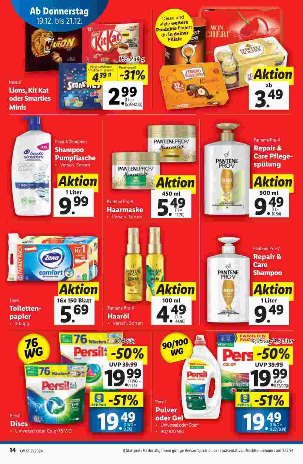 Lidl Flugblatt (ab 19.12.2024) - Angebote und Prospekt - Seite 14