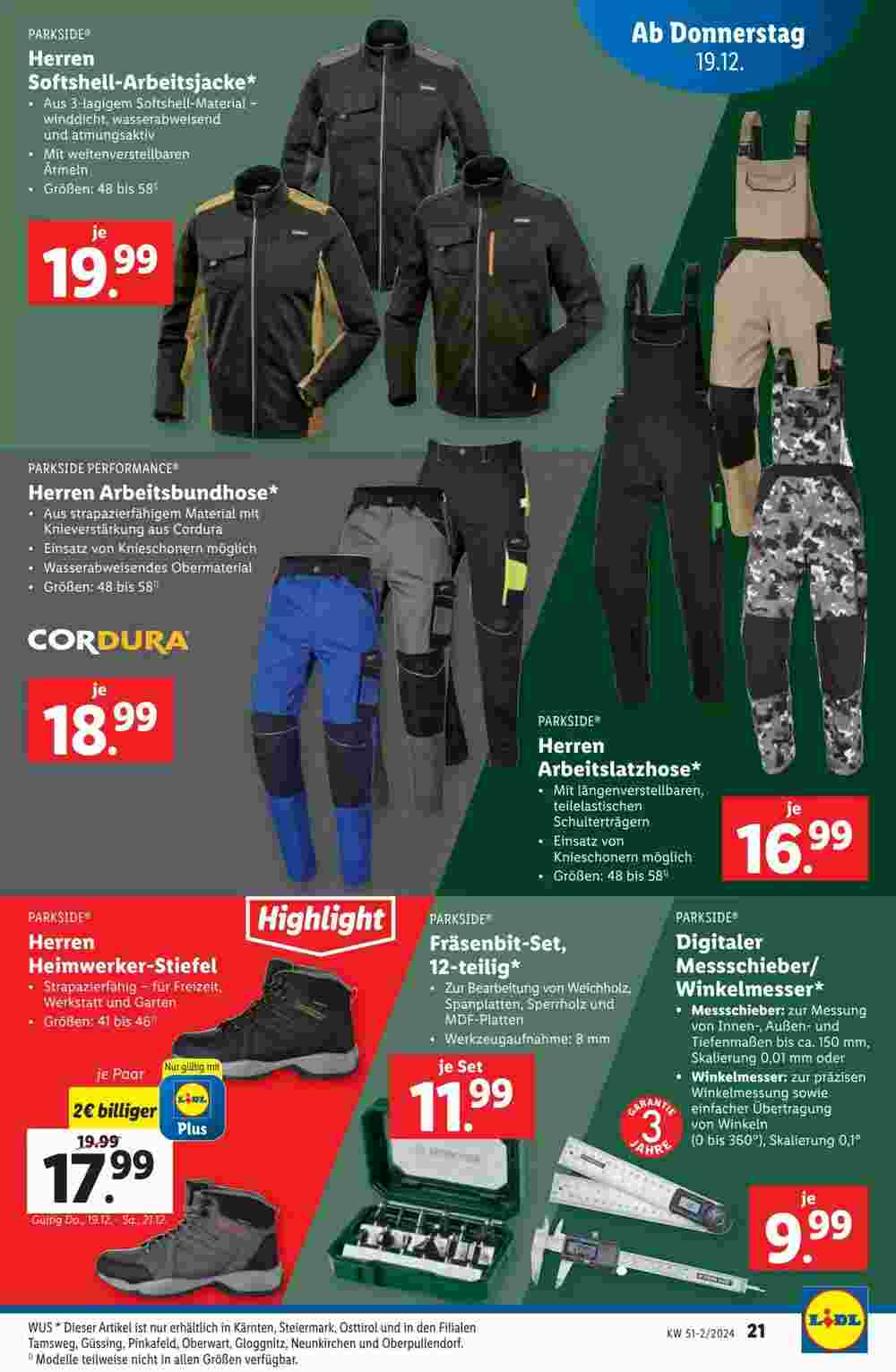 Lidl Flugblatt (ab 19.12.2024) - Angebote und Prospekt - Seite 21