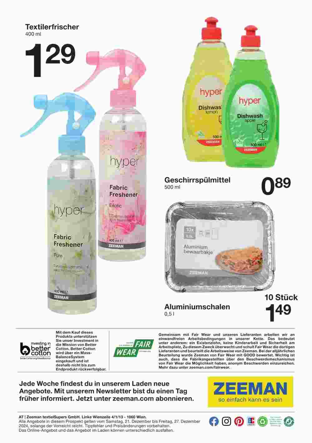 Zeeman Flugblatt (ab 21.12.2024) - Angebote und Prospekt - Seite 12