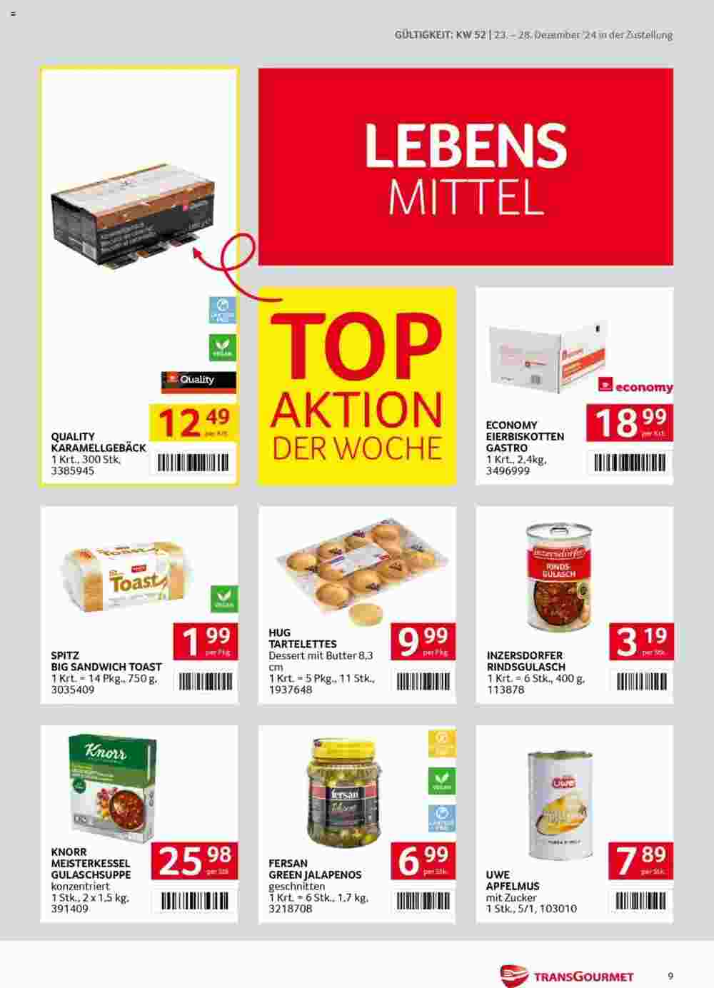 Transgourmet Flugblatt (ab 23.12.2024) - Angebote und Prospekt - Seite 9