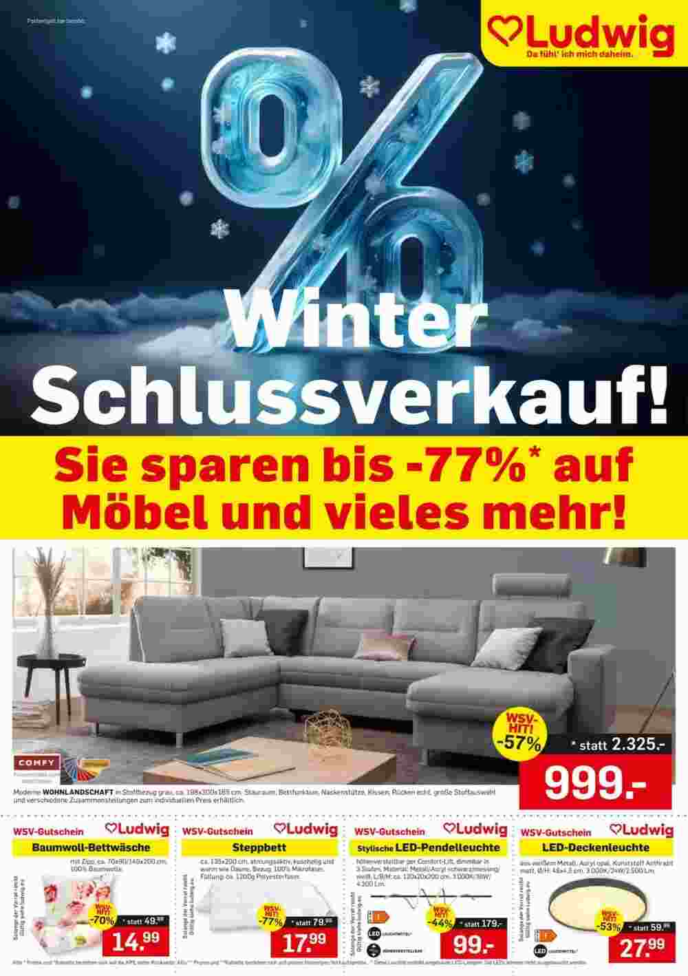 Möbel Ludwig Flugblatt (ab 26.12.2024) - Angebote und Prospekt - Seite 1