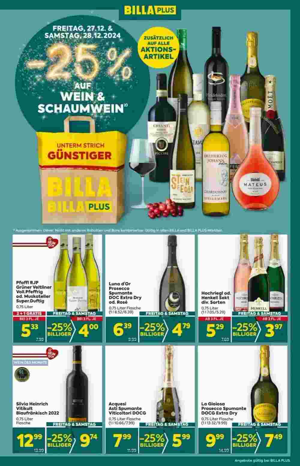 Billa Flugblatt (ab 27.12.2024) - Angebote und Prospekt - Seite 3