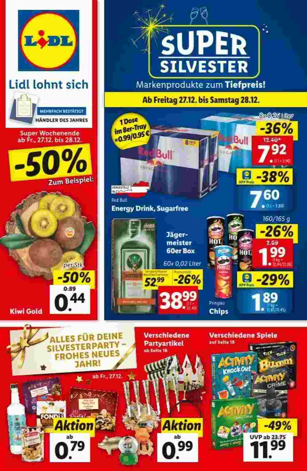 Lidl Flugblatt (ab 27.12.2024) - Angebote und Prospekt - Seite 1