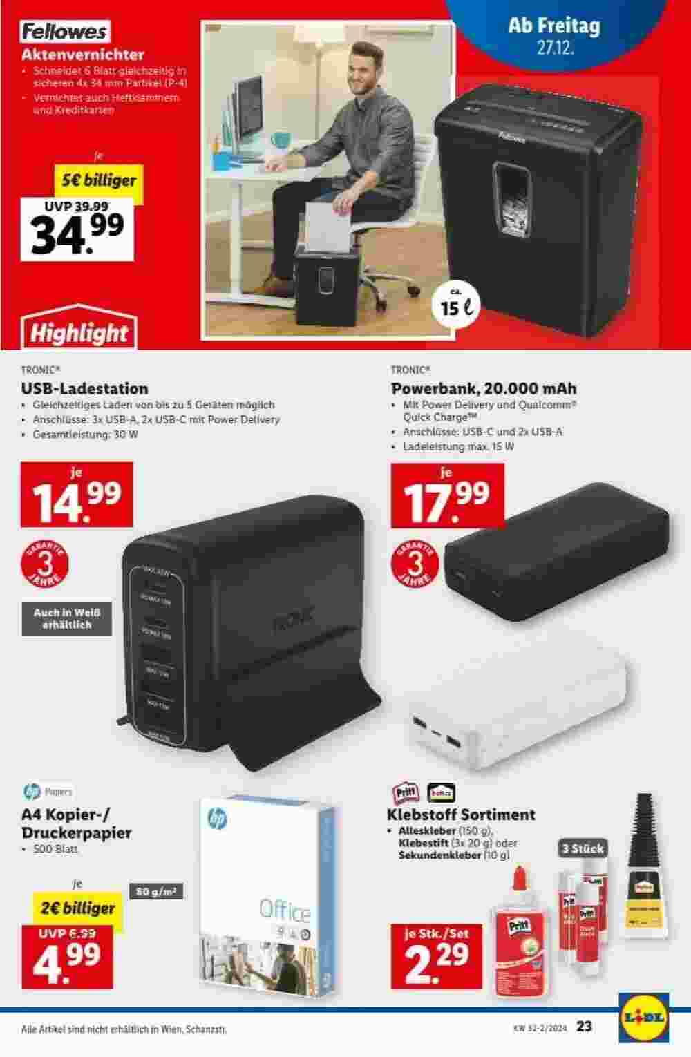 Lidl Flugblatt (ab 27.12.2024) - Angebote und Prospekt - Seite 24