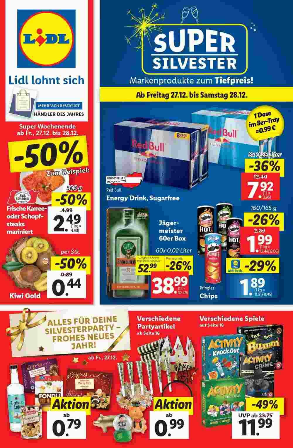 Lidl Flugblatt (ab 27.12.2024) - Angebote und Prospekt - Seite 1