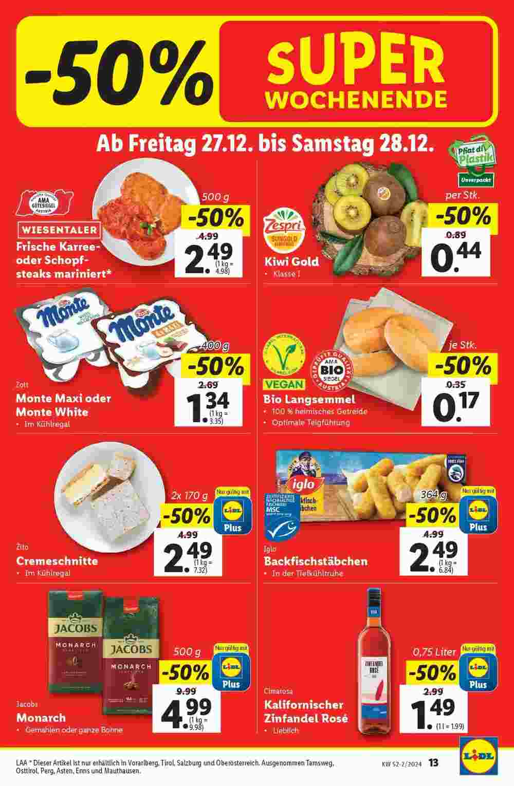 Lidl Flugblatt (ab 27.12.2024) - Angebote und Prospekt - Seite 13