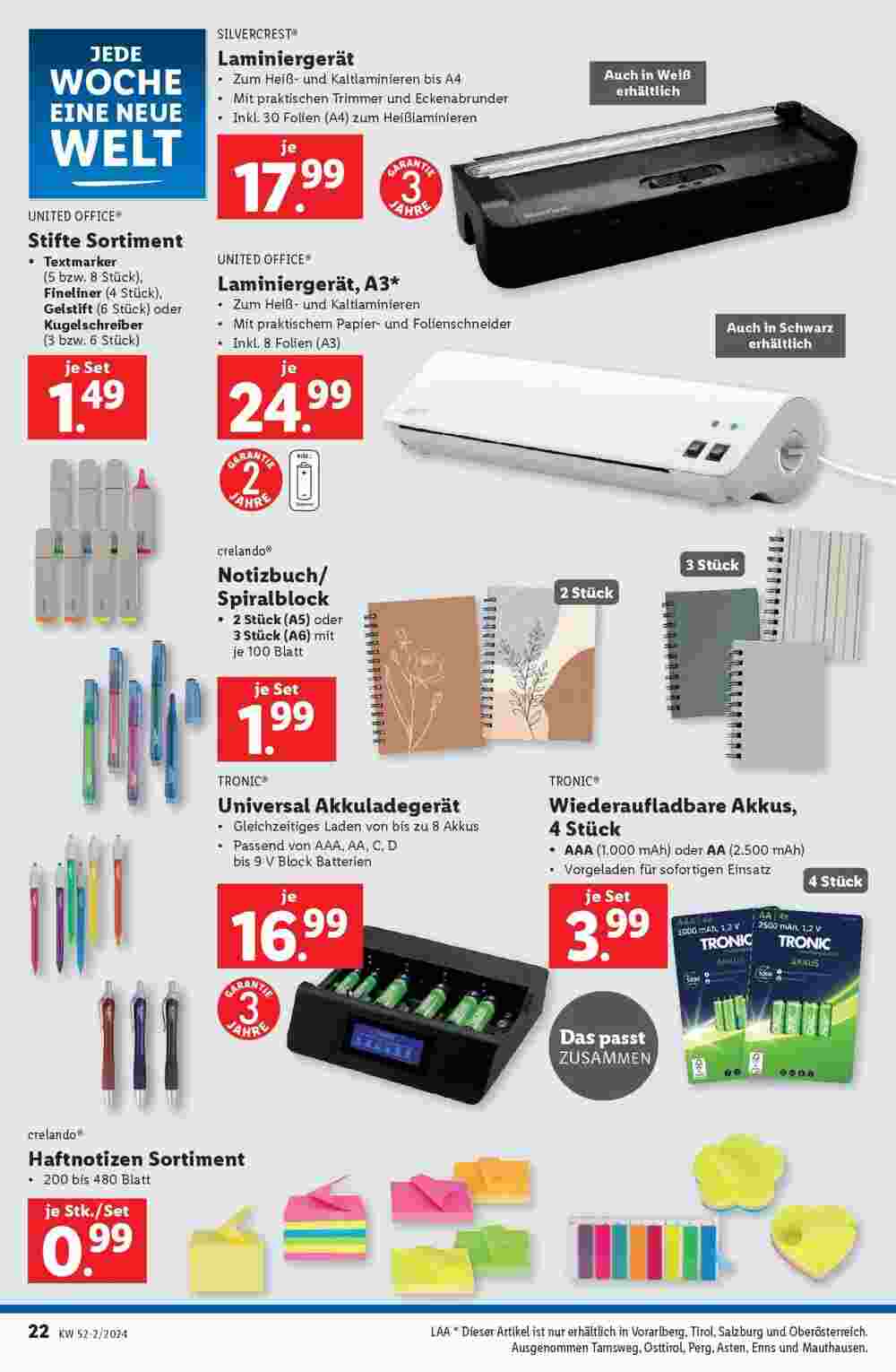 Lidl Flugblatt (ab 27.12.2024) - Angebote und Prospekt - Seite 22