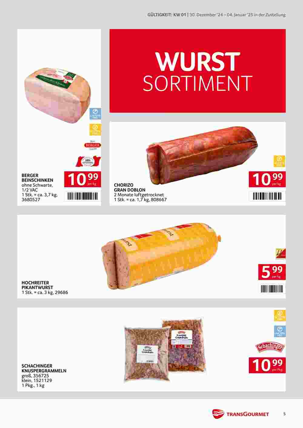 Transgourmet Flugblatt (ab 30.12.2024) - Angebote und Prospekt - Seite 5