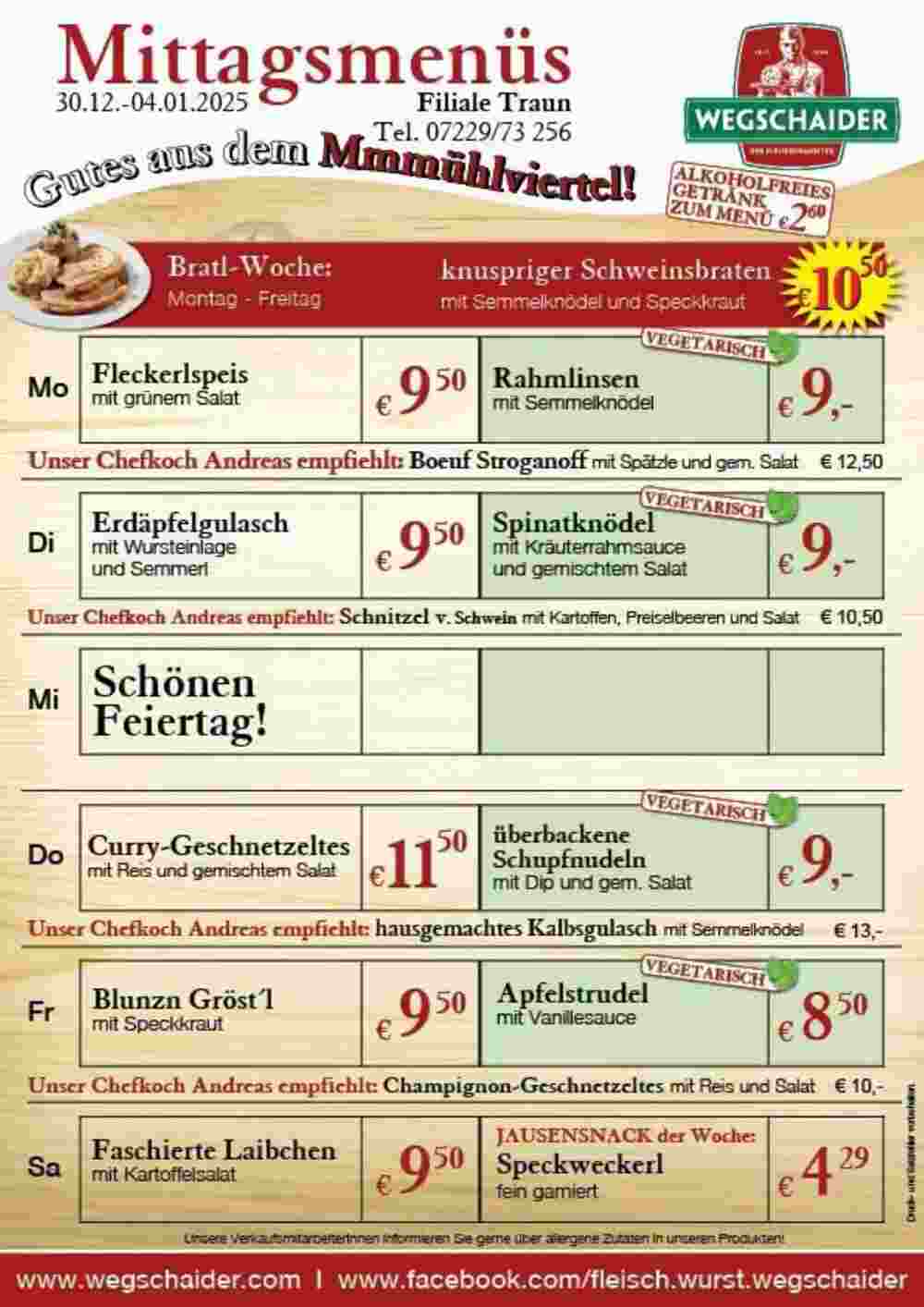 Wegschaider Flugblatt (ab 30.12.2024) - Angebote und Prospekt - Seite 4