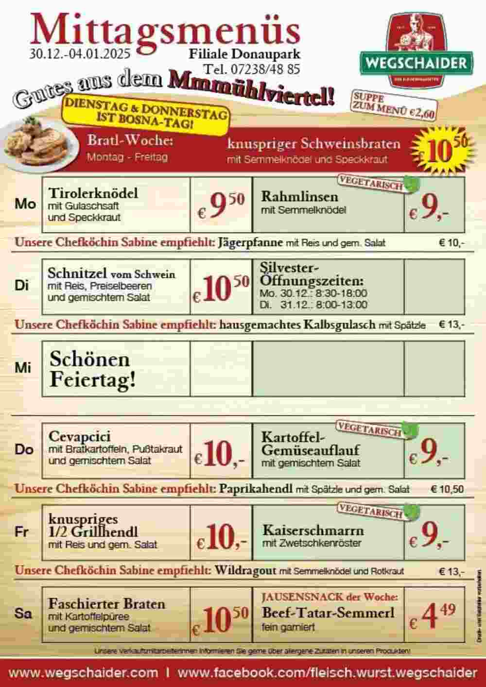 Wegschaider Flugblatt (ab 30.12.2024) - Angebote und Prospekt - Seite 5