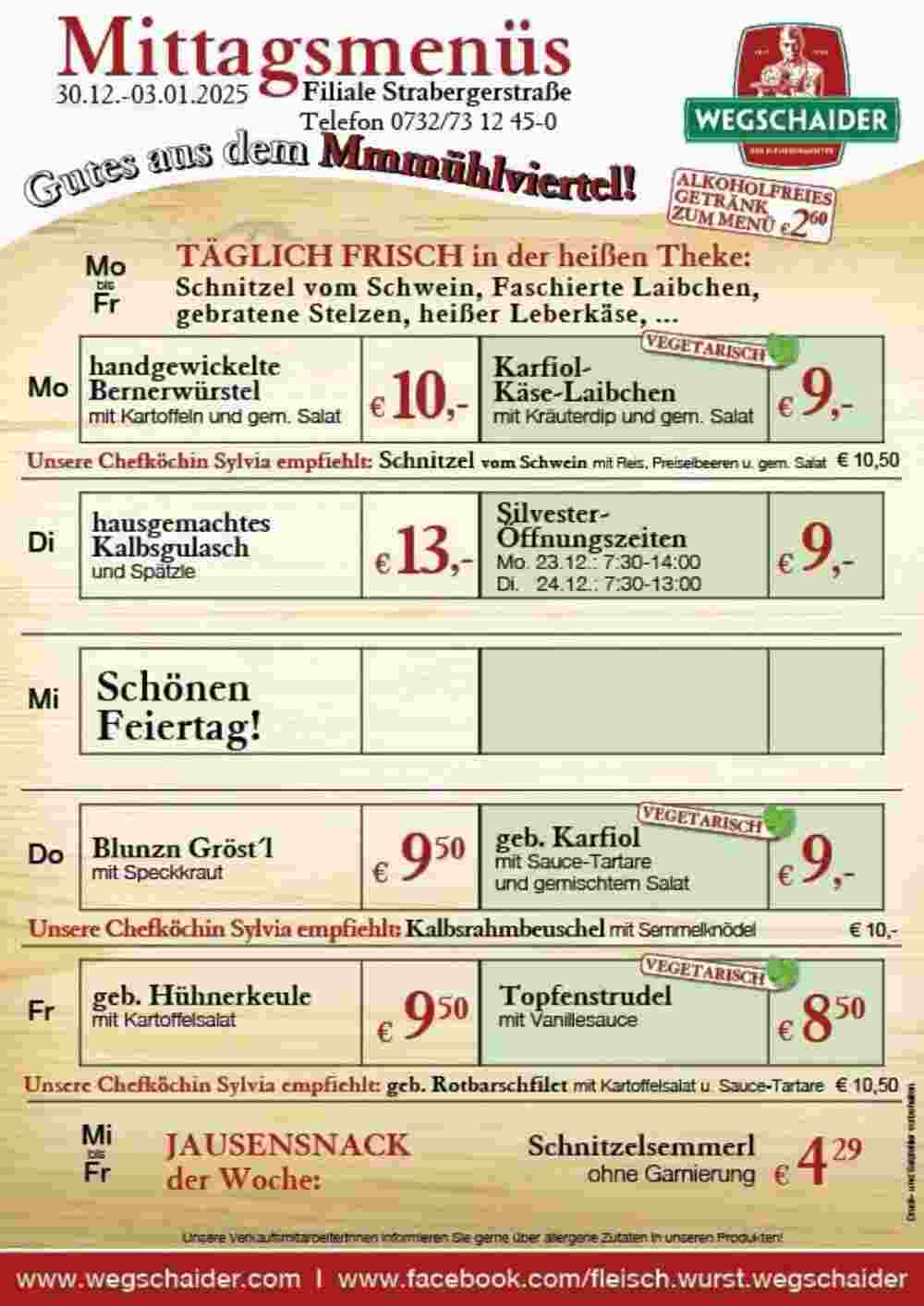 Wegschaider Flugblatt (ab 30.12.2024) - Angebote und Prospekt - Seite 7