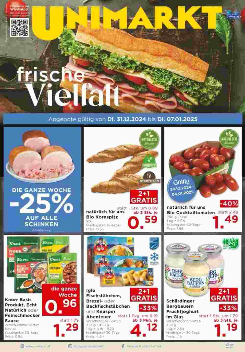 Unimarkt Flugblatt (ab 31.12.2024) - Angebote und Prospekt - Seite 3