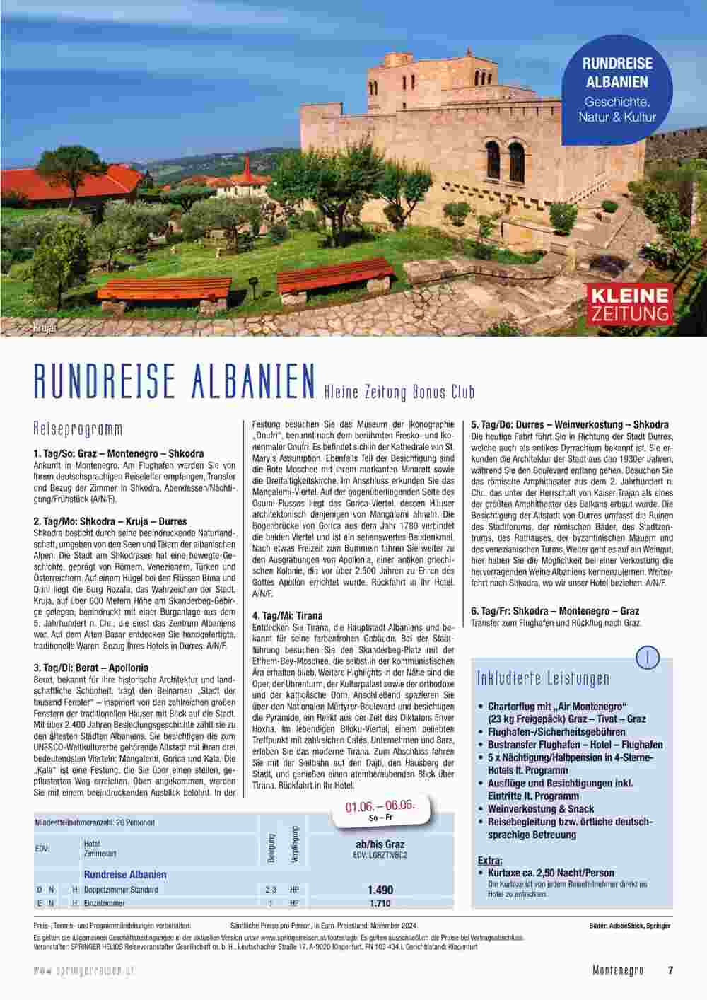 Springer Reisen Flugblatt (ab 01.01.2025) - Angebote und Prospekt - Seite 7