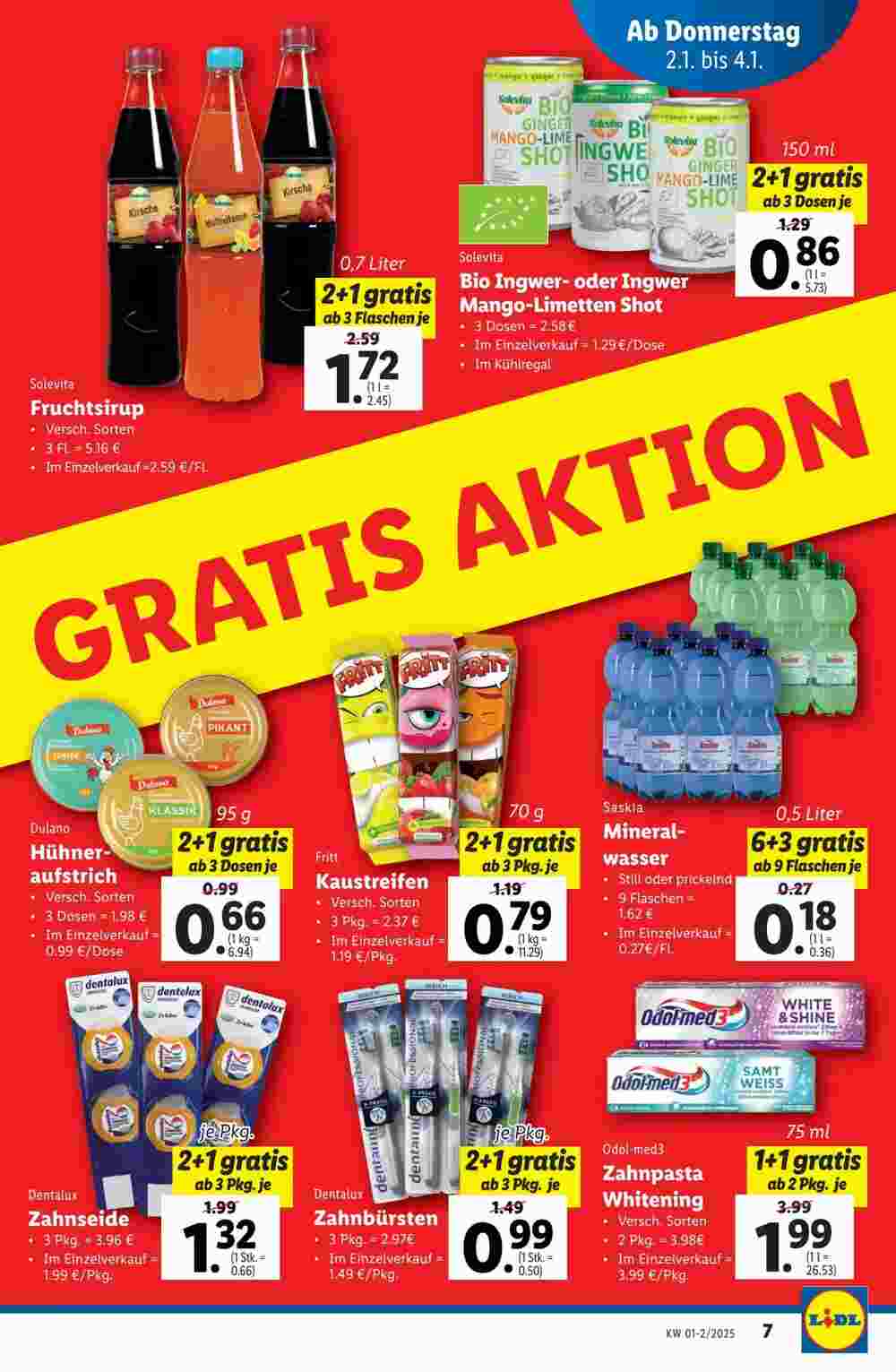 Lidl Flugblatt (ab 02.01.2025) - Angebote und Prospekt - Seite 7