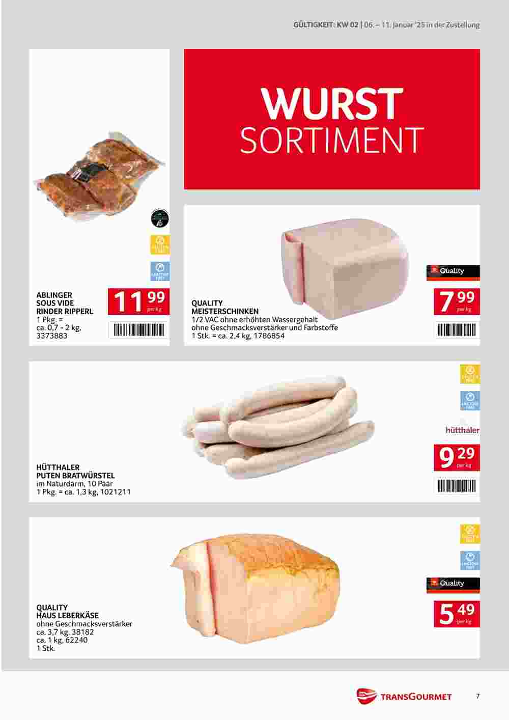 Transgourmet Flugblatt (ab 06.01.2025) - Angebote und Prospekt - Seite 7