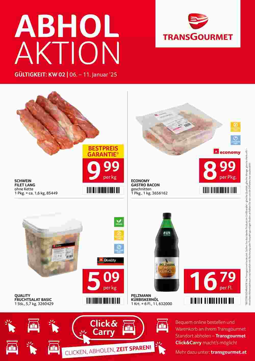 Transgourmet Flugblatt (ab 06.01.2025) - Angebote und Prospekt - Seite 1