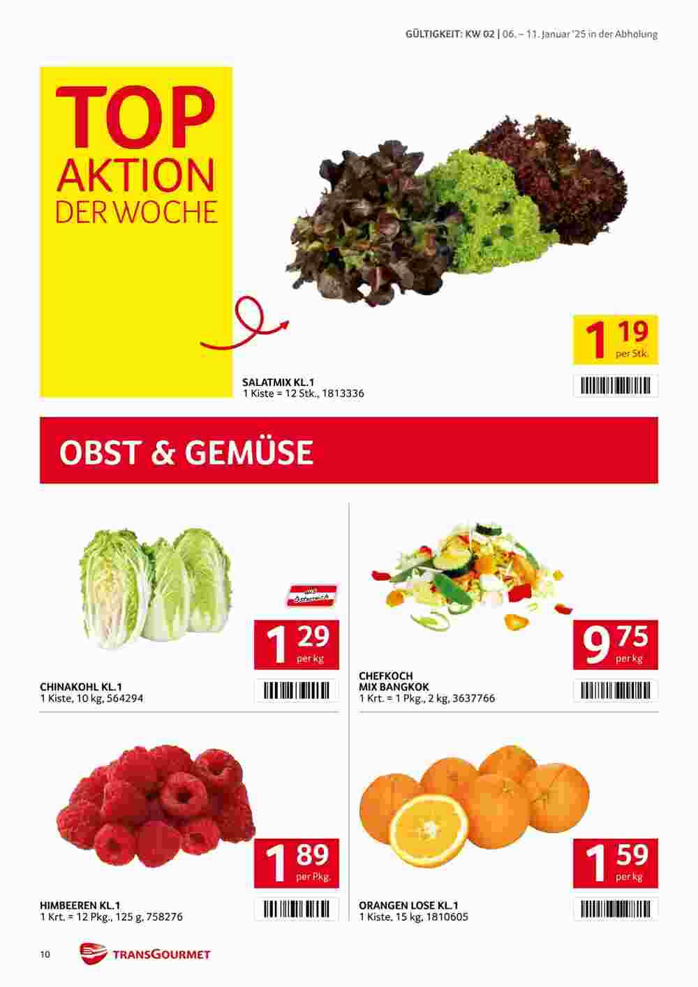 Transgourmet Flugblatt (ab 06.01.2025) - Angebote und Prospekt - Seite 9