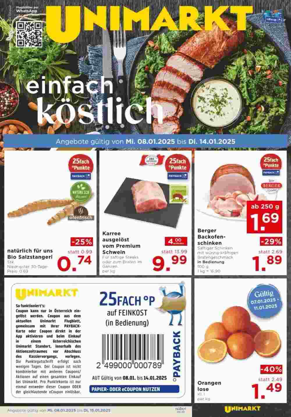 Unimarkt Flugblatt (ab 08.01.2025) - Angebote und Prospekt - Seite 3