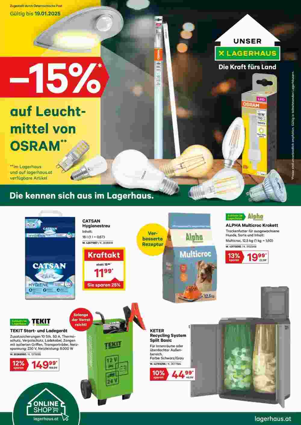 Salzburger Lagerhaus Flugblatt (ab 08.01.2025) - Angebote und Prospekt - Seite 1