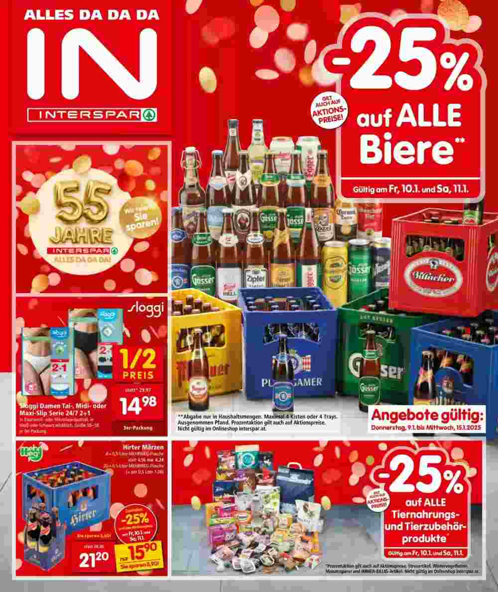 Interspar Flugblatt (ab 09.01.2025) - Angebote und Prospekt - Seite 1