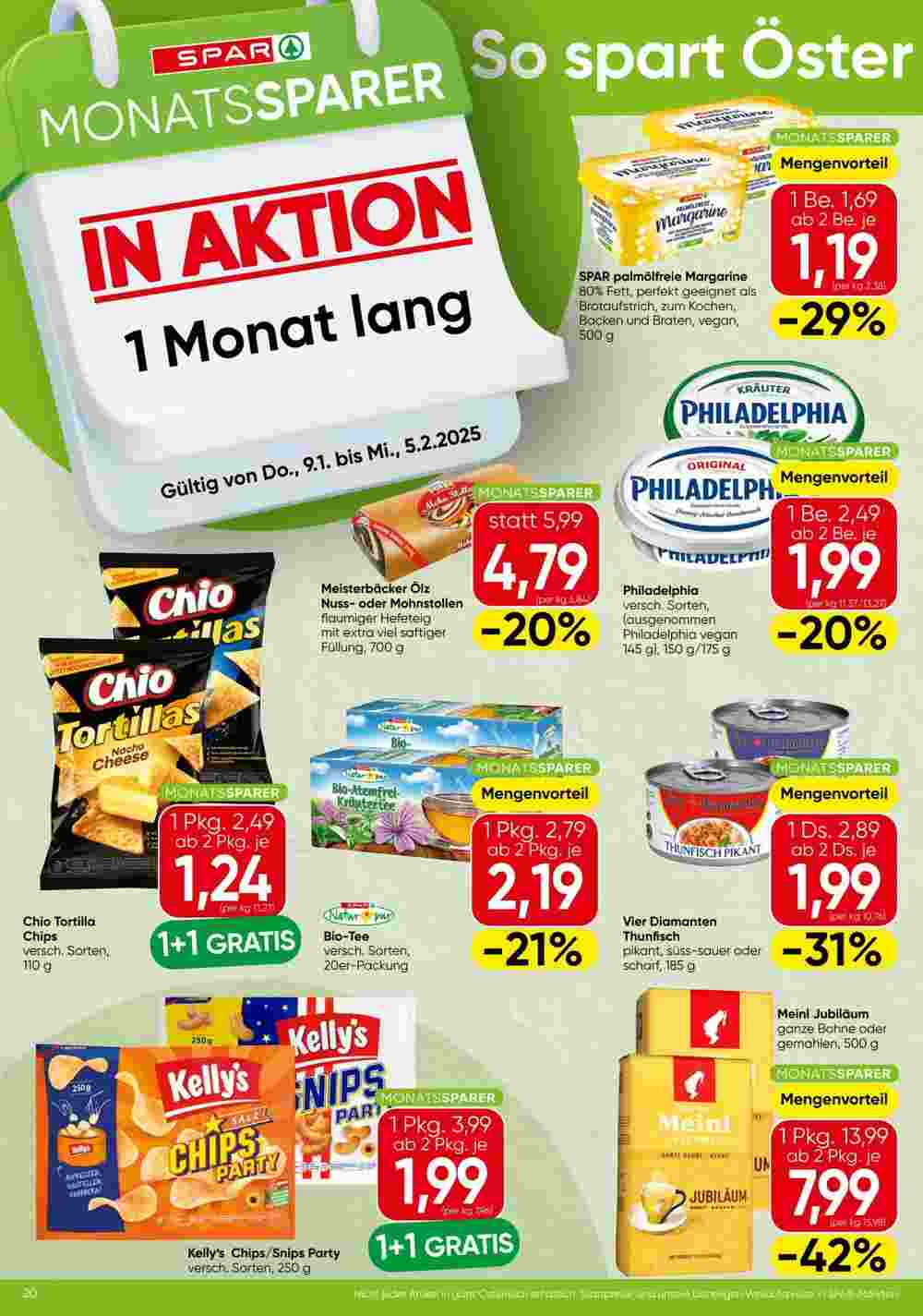 Spar Flugblatt (ab 09.01.2025) - Angebote und Prospekt - Seite 1