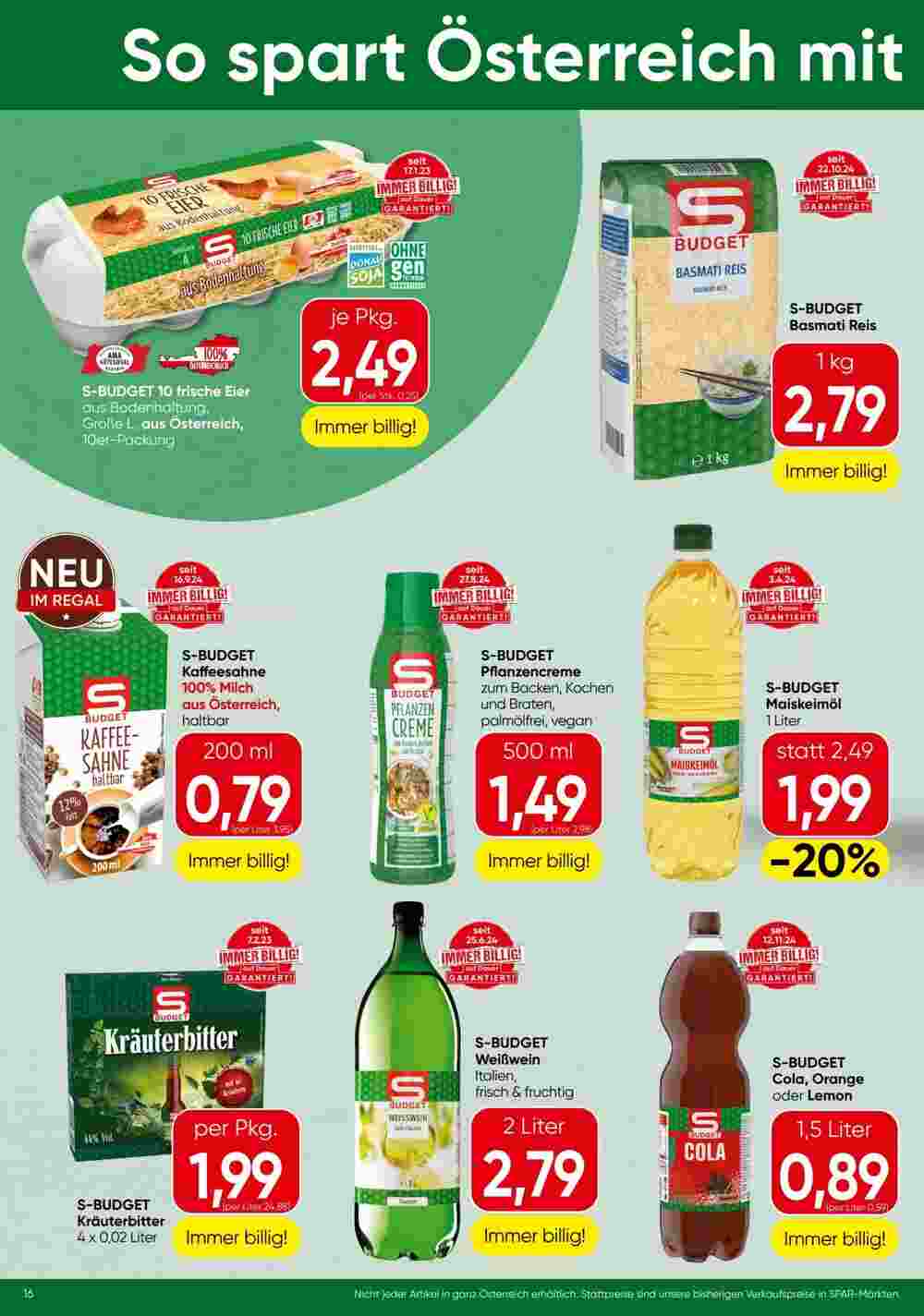 Eurospar Flugblatt (ab 09.01.2025) - Angebote und Prospekt - Seite 16