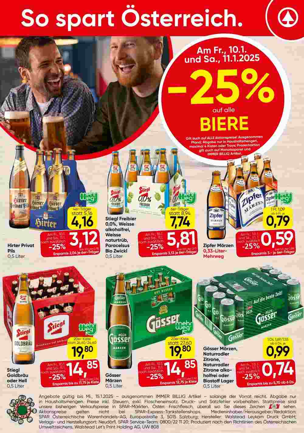 Spar Flugblatt (ab 09.01.2025) - Angebote und Prospekt - Seite 24