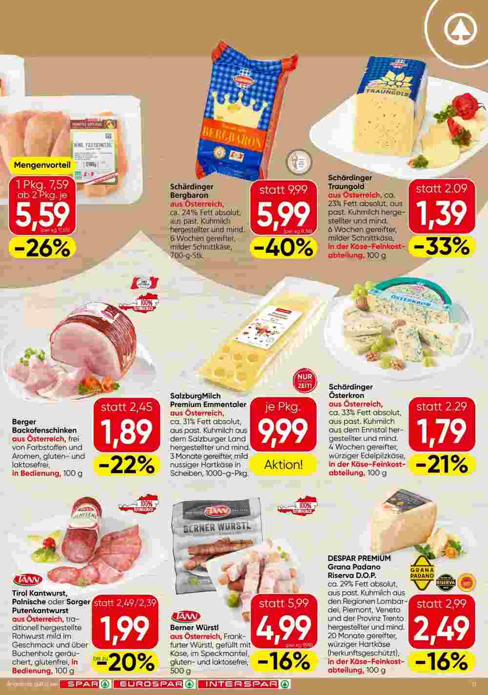 Spar Flugblatt (ab 16.01.2025) - Angebote und Prospekt - Seite 11