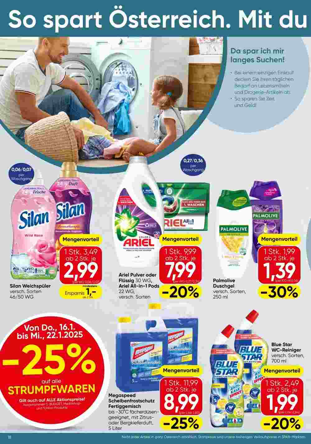 Spar Flugblatt (ab 16.01.2025) - Angebote und Prospekt - Seite 18