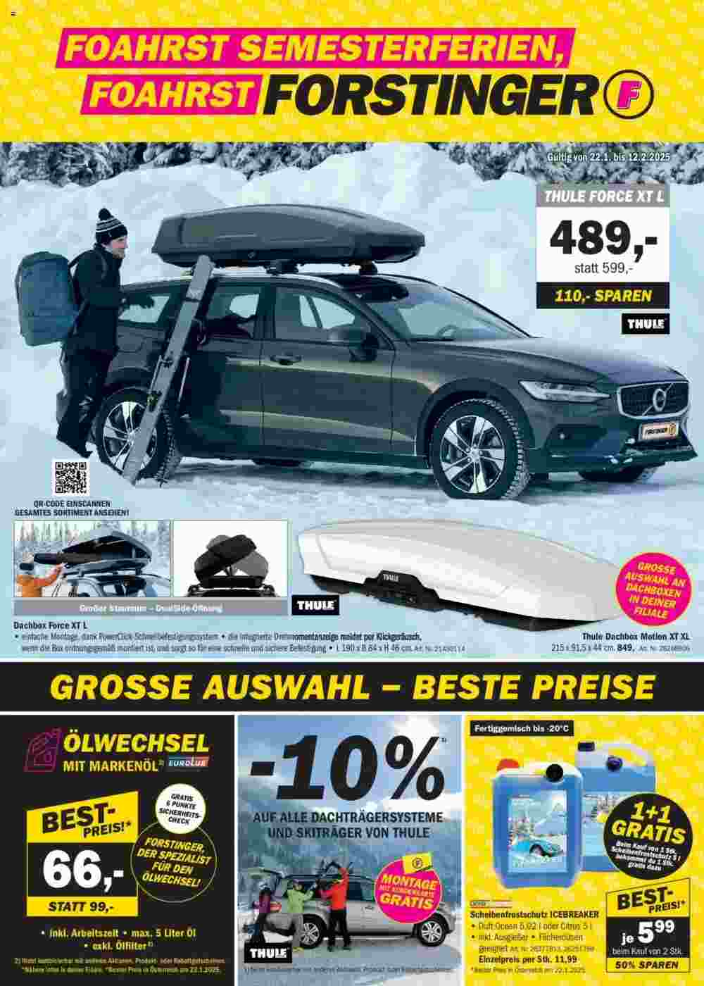 Forstinger Flugblatt (ab 22.01.2025) - Angebote und Prospekt - Seite 1