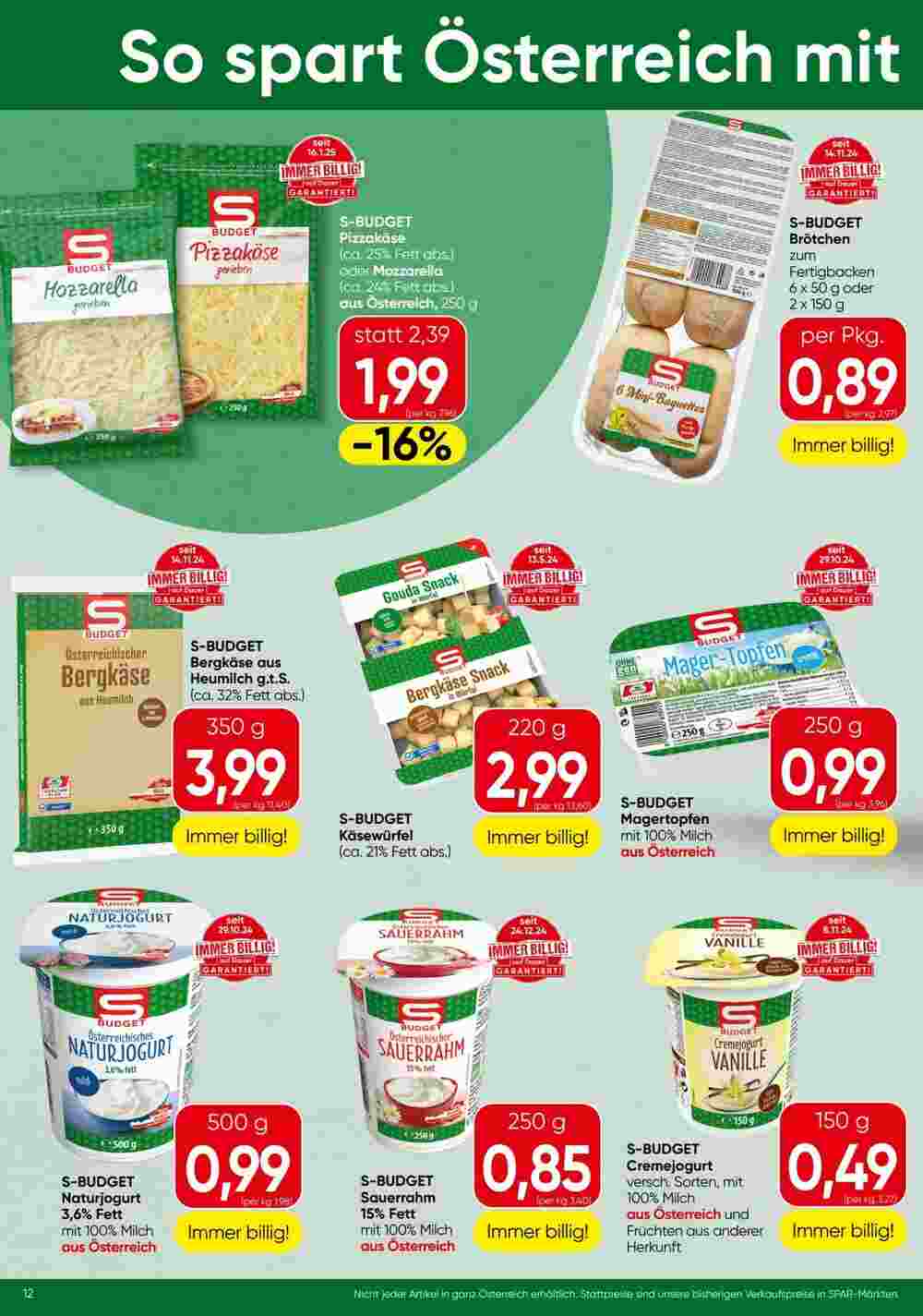 Spar Flugblatt (ab 23.01.2025) - Angebote und Prospekt - Seite 12