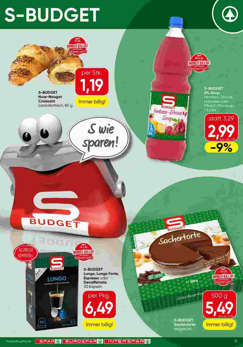 Spar Flugblatt (ab 23.01.2025) - Angebote und Prospekt - Seite 13