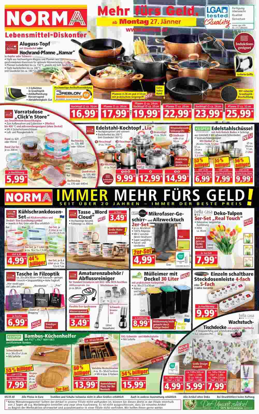 Norma Flugblatt (ab 27.01.2025) - Angebote und Prospekt - Seite 1