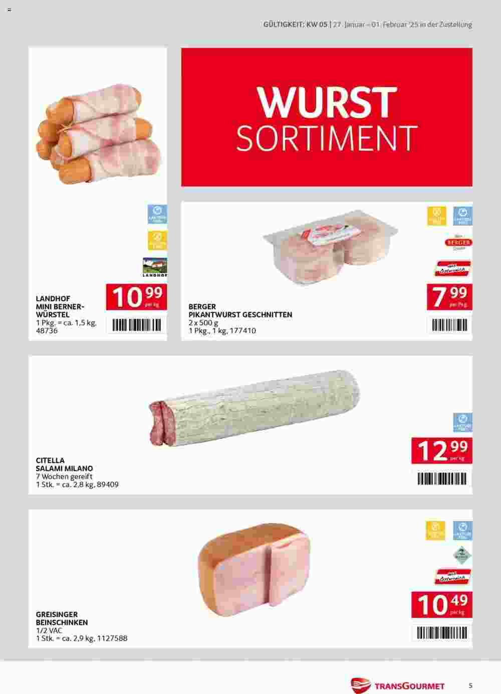 Transgourmet Flugblatt (ab 27.01.2025) - Angebote und Prospekt - Seite 5