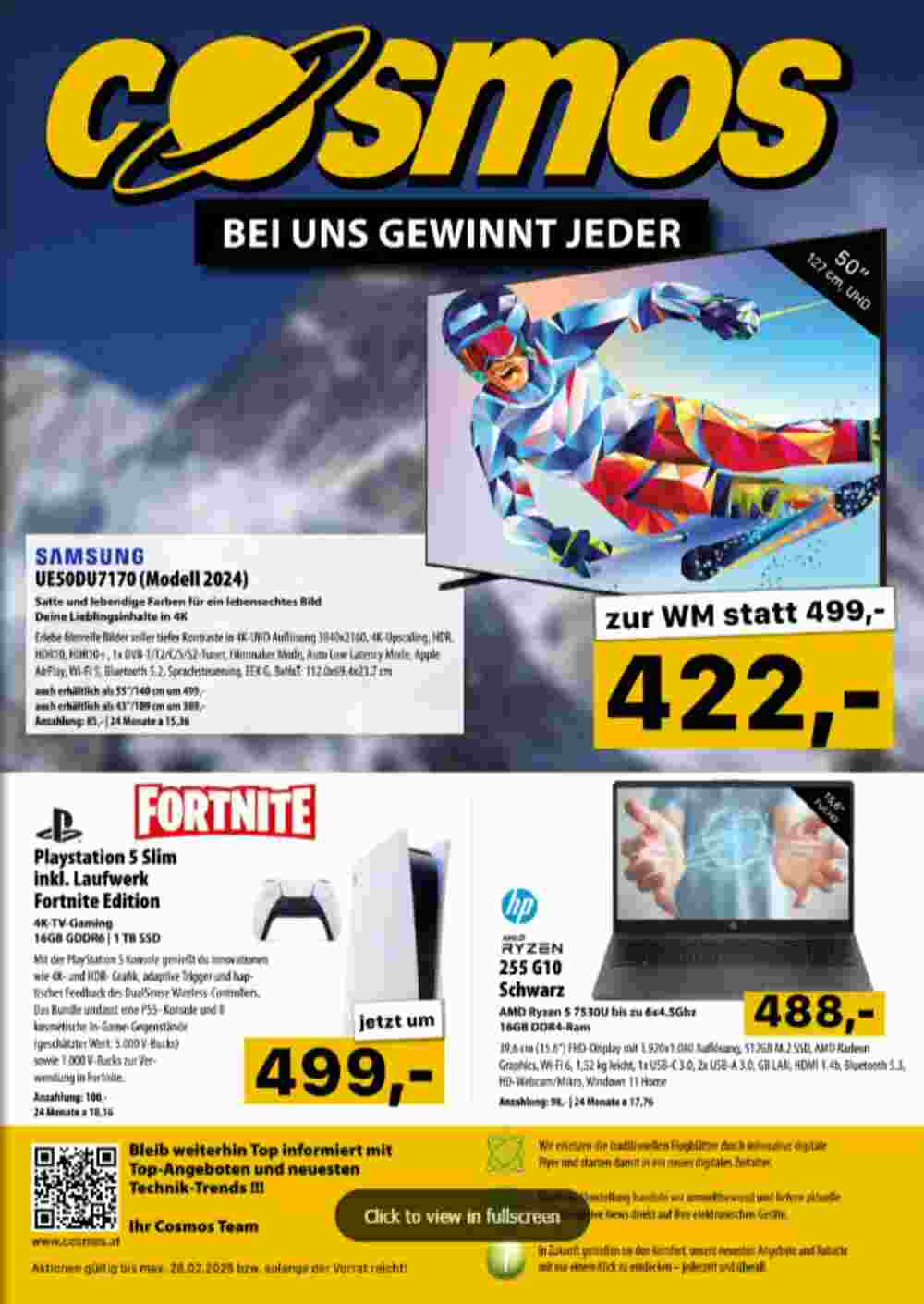 Cosmos Flugblatt (ab 27.01.2025) - Angebote und Prospekt - Seite 1