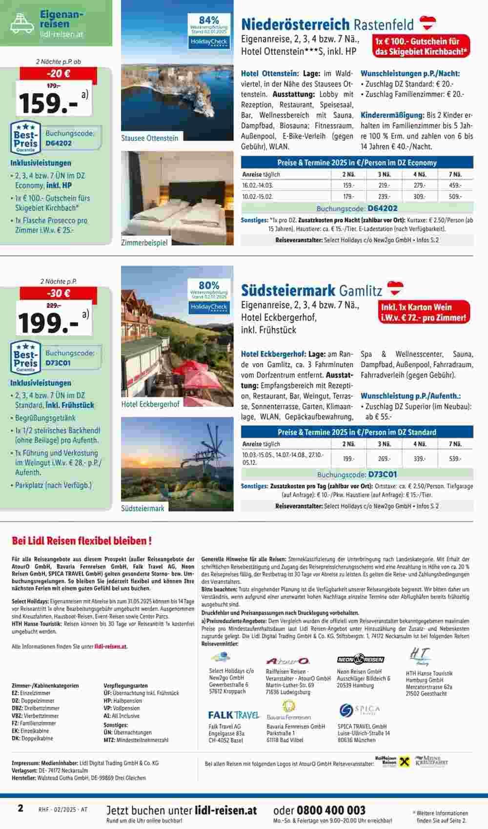 Lidl Reisen Flugblatt (ab 29.01.2025) - Angebote und Prospekt - Seite 2