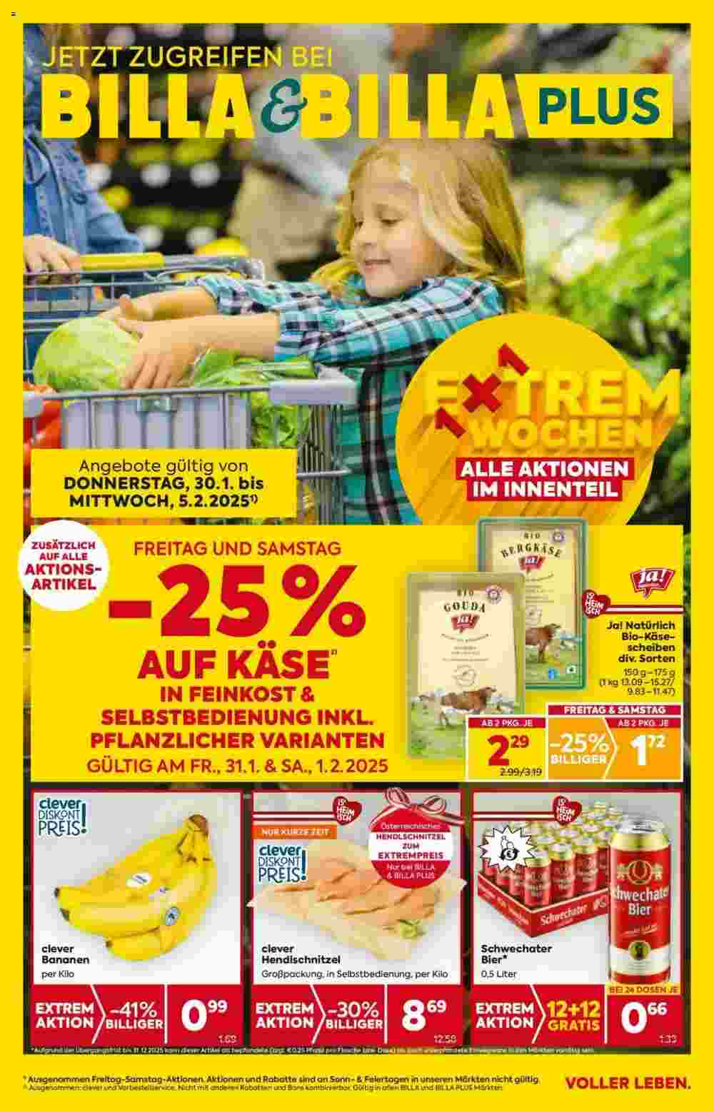 Billa Flugblatt (ab 30.01.2025) - Angebote und Prospekt - Seite 1