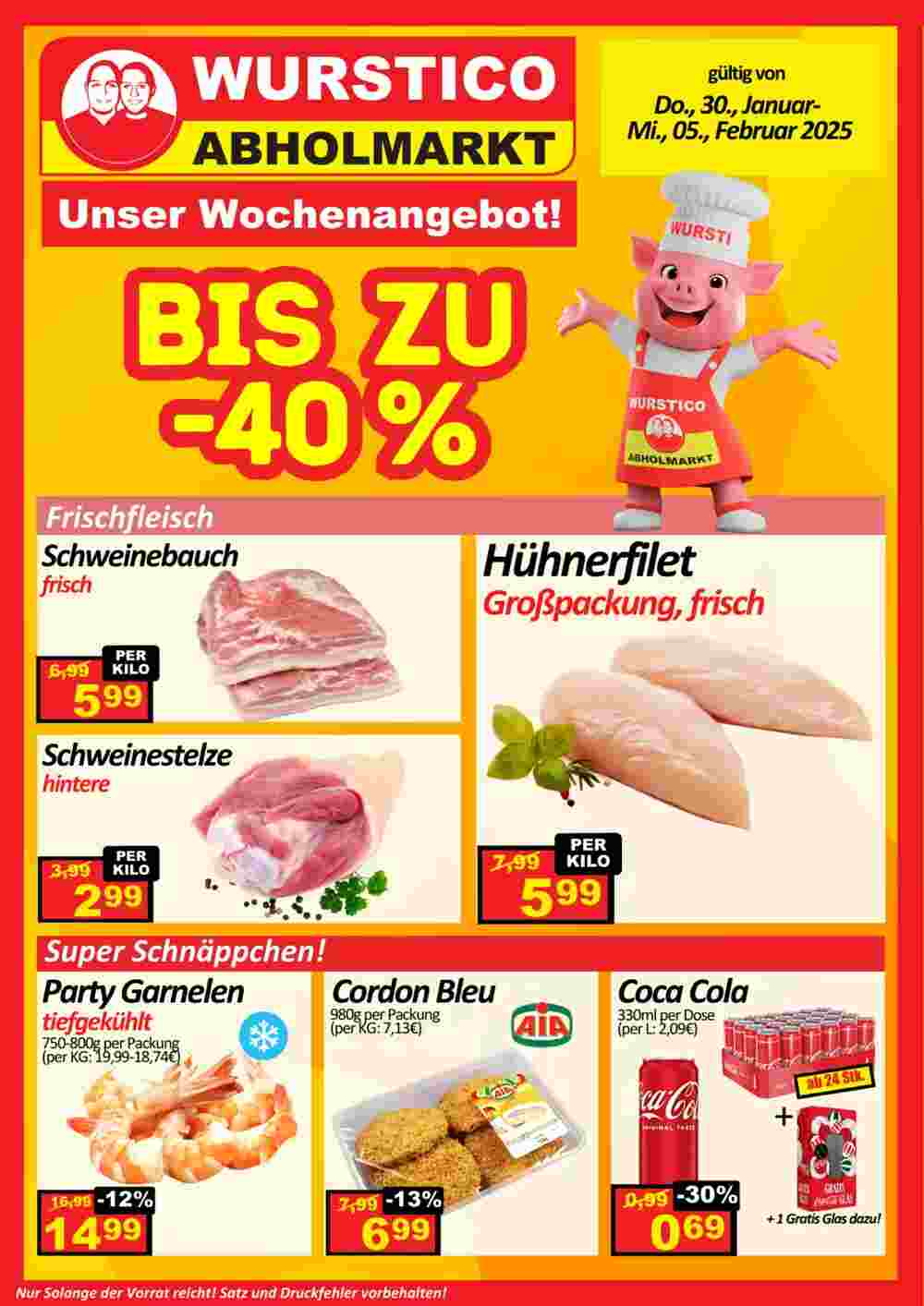 Wurstico Flugblatt (ab 30.01.2025) - Angebote und Prospekt - Seite 1